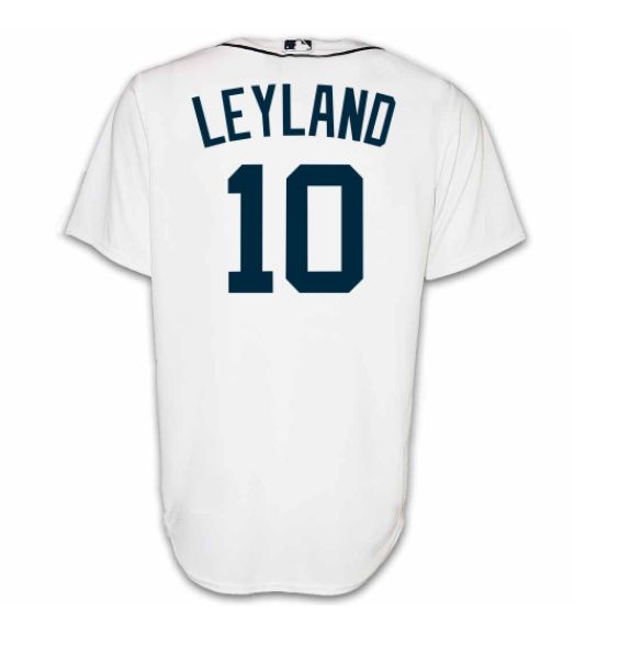 Men Detroit Tigers #10 Jim Leyland  white 2024 MLB Nike Jersey->->